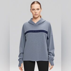 Under Armour Women’s Hoodie XL Gray Loose Fit Sweatshirt Fleece Logo Band